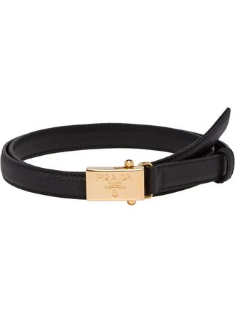 Prada Cintura con logo - Nero