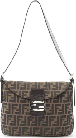 Fendi Borsa a spalla in tela GG anni 2010 - Marrone