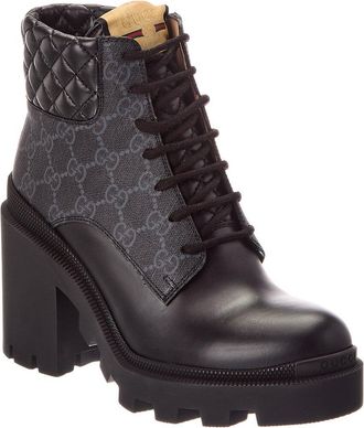 Gucci Gg Leather Boot