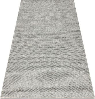 RugsX Rugsx - Wool carpet tahar 99004G grey - hand-woven loop, uniform grey 160x240 cm