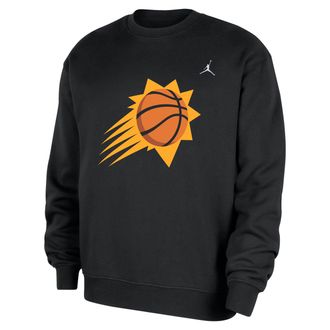 Nike Jordan Mens Phoenix Suns Statement Essentials Jordan NBA Fleece Crew-Neck Sweatshirt in Black | HM7600-010