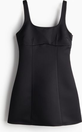 H&M Ausgestelltes Kleid - Schwarz