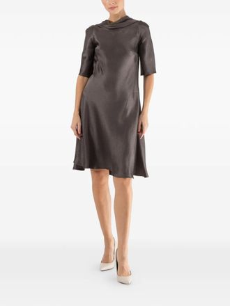Peter Cohen Vic short-sleeve mini dress - Grijs