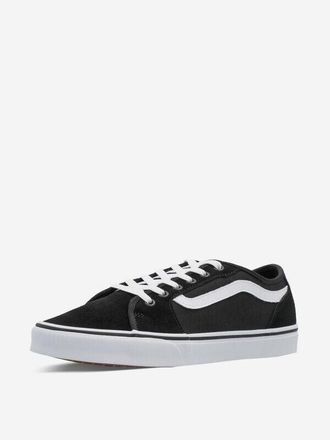 Vans Mens Vans Filmore Decon VA3WKZ5LM Sneakers Black White Lace Up Skateboard Shoes