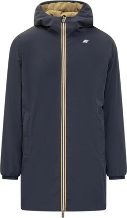 K-Way Jacob St Warm Reversible Parka - Heren - Parka Jassen - Blauw - 2XL - Polyester - Jassen