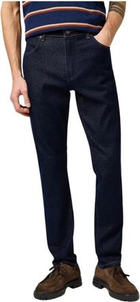 Wrangler Larston Slim Tapered Jeans - Heren - Regular Fit Jeans - Blauw - W31 L30 - Katoen - Jeans