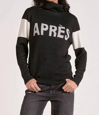 Elan Apres Ski Sweater In Black/white