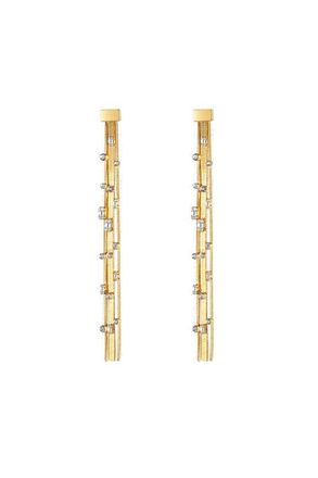 Classicharms Tassel Zirconia Earrings in Gold at Nordstrom