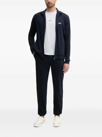 BOSS logo-print tracksuit set - Blu