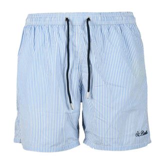 MC2 Saint Barth Beachwear, male, Blue, Size: XL Mens Beach Boxer Shorts