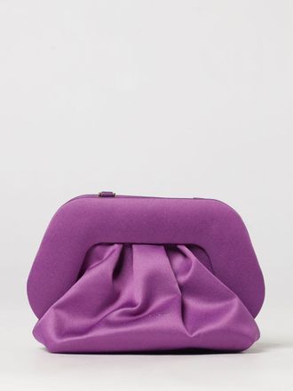 Themoir&egrave; Bios Draped Satin Mini Bag with Shoulder Strap