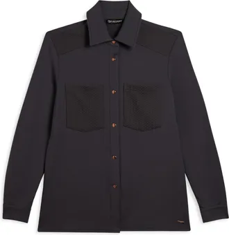 Freddy Camicia donna in felpa con bottoni dorati