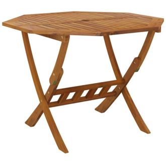 vidaXL Mesa De Jard&iacute;n Plegable Madera Maciza De Acacia 90x75 Cm Vidaxl