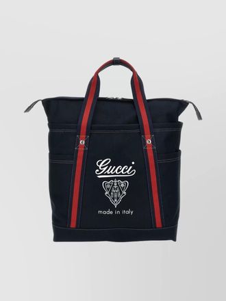 Gucci large cotton tote bag
