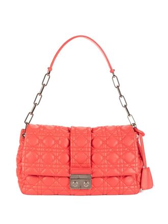 Dior quilted chain handle shoulder bag - women - Calf Leather - One Size - Orange