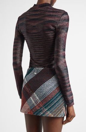 Missoni Flame Pattern Coated Sweater in F903J Multi Brown And Black at Nordstrom, Size 10 Us