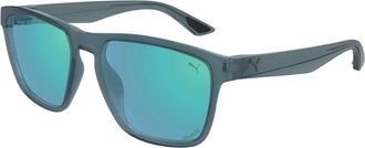 Puma PU0505S Polarized 005 Mens Sunglasses Blue Size 57