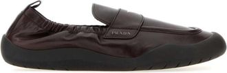 Prada Dark Brown Leather Loafers