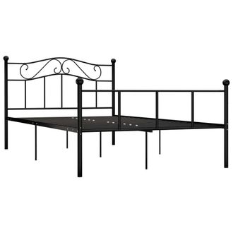 Berkfield Home Bed Frame Black Metal 160x200 cm