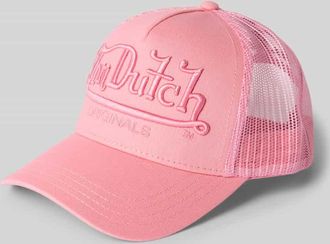 Von Dutch Trucker Cap mit Label-Stitching in Pink, Gr&ouml;&szlig;e 1