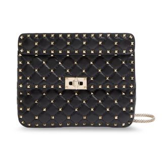 Valentino Garavani Rockstud Spike Shoulder Bag - female - Valentino Garavani - Cross Body Bags - Black - ONE SIZE - Bags