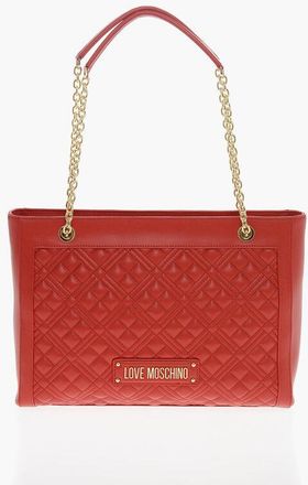 Moschino LOVE Quilted Tote Bag with Golden Chain size Unica