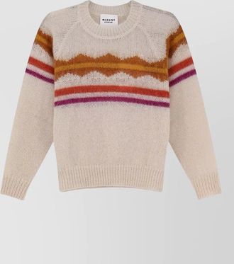Isabel Marant mohair striped crew neck sweater