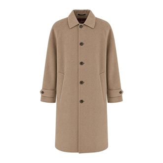 Montecore Cappotto Monopetto - - Coats - Uomo - Beige - 2XL