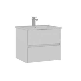 Habitat et Jardin Mobile Lavabo side 65 V2 - 65 X 45 X 52 Cm - Bianco Opaco