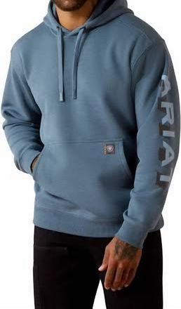 Ariat Mens Baleen Hoodie In Blue Heather