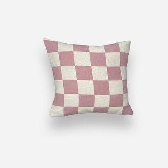 OEM Almohada Rosa De Ajedrez