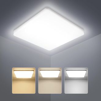 OEM L&aacute;mpara De Techo Led Cuadrada De 48 W En Oferta - Luz Blanca C&aacute;lida/neutra/fr&iacute;a - L&aacute;mpara De Techo Moderna De 4653 L&uacute;menes - Luminaria De Techo Blanca
