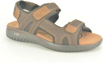 Rieker Mat Bruin Sport Sand 2 Velcro - Heren - Sandalen - Bruin - 42 EU - Schoenen