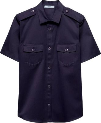 Prada Short-Sleeve Uniform Shirt