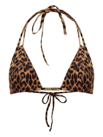 Melissa Odabash Girona animal-print bikini top - Marrone