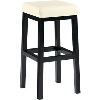 Clp Clp - Taburete De Bar Taylor Revestimiento De Polipiel Altura Del Asiento 78 Cm Estructura De Metal Negro Crema