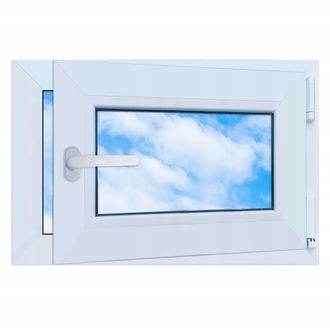 OEM Ventana De Pvc De 600x400 Mm, Derecha, Blanca, Oscilobatiente, Doble Acristalamiento Ru Lorac 60x40