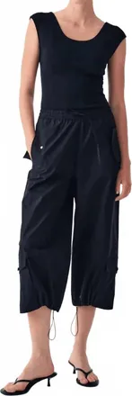 Beatrice .B Cargo Trousers With Drawstring In Dark Blue