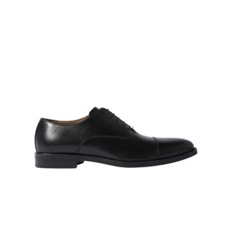 Scarosso Handgemaakte Oxford Schoenen - Heren - Veterschoenen - Zwart - 43 EU - Leer - Schoenen
