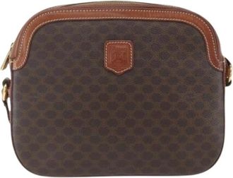 Celine Pre-owned Cross Body Bags, female, Brown, Size: ONE SIZE Pre-owned Canvas Cross Body Bag