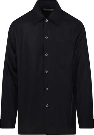 Our Legacy Every Shirt - Heren - Casual Overhemden - Zwart - L - Leer - Overhemden