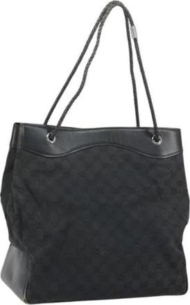 Gucci Pre-owned Canvas gucci-bags - Dames - Vintage Shopper - Zwart - ONE Size - Vintage