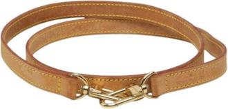 Louis Vuitton Pre-owned Leather Strap - Dames - Vintage Accessoires - Bruin - ONE Size - Vintage