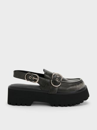 Charles & Keith Eliot Platform Slingback Loafers