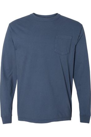 Comfort Colors Garment-Dyed Heavyweight Long Sleeve Pocket T-Shirt