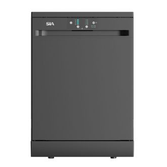 Sia 60cm Freestanding Dishwasher, 14 Place Settings, Black - SFSD604BL