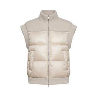 PESERICO Gilet Donna - female - Peserico - Waistcoats - Beige - XS - Jackets
