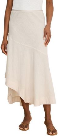 Nic+Zoe Long Engagement Rumba Linen Blend Skirt in Neutral Mix at Nordstrom, Size Xx-Large