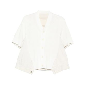 sacai Blouses, female, Beige, Size: M Sweater Sacai