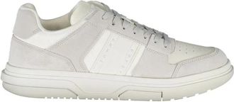 Tommy Hilfiger Polyester Sneaker - Heren - Sneakers - Wit - 40 EU - Polyester - Schoenen